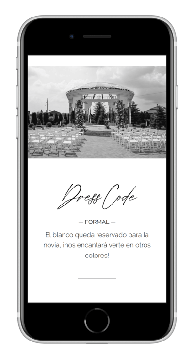 Invitación digital de boda blackline personalizada 4