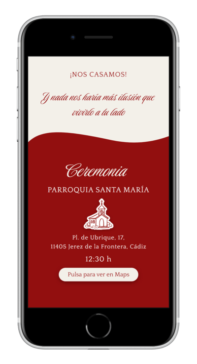 Invitación digital de boda coquette personalizada 2
