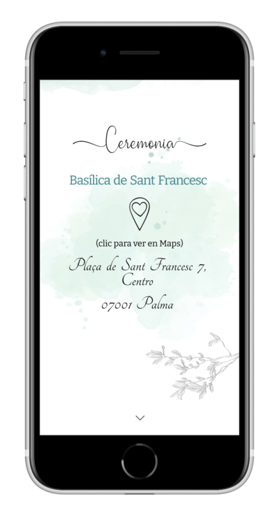 Invitación digital de boda emerald personalizada 3