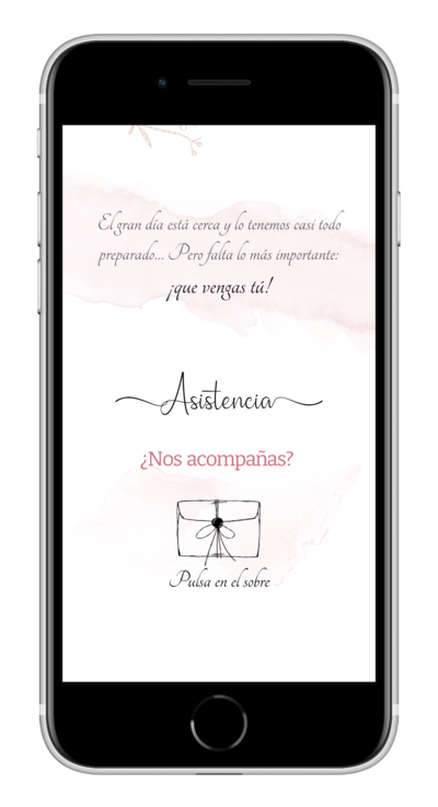 Invitación digital de boda pink personalizada 3