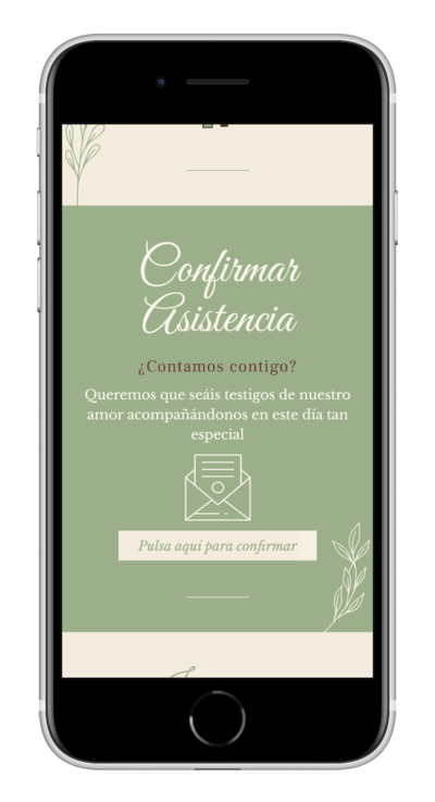 Invitación digital de boda simple personalizada 5