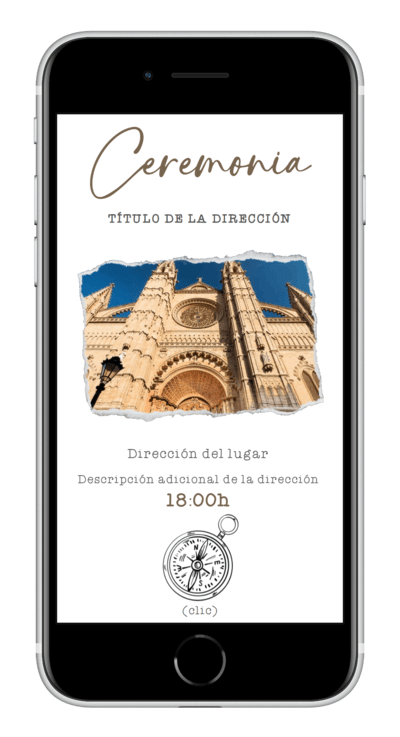 Invitación digital de boda vintage personalizada 3