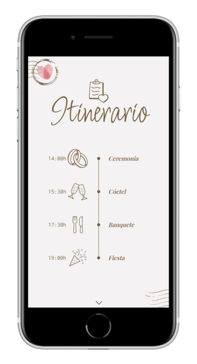 Invitación digital de boda wanderlust personalizada 5