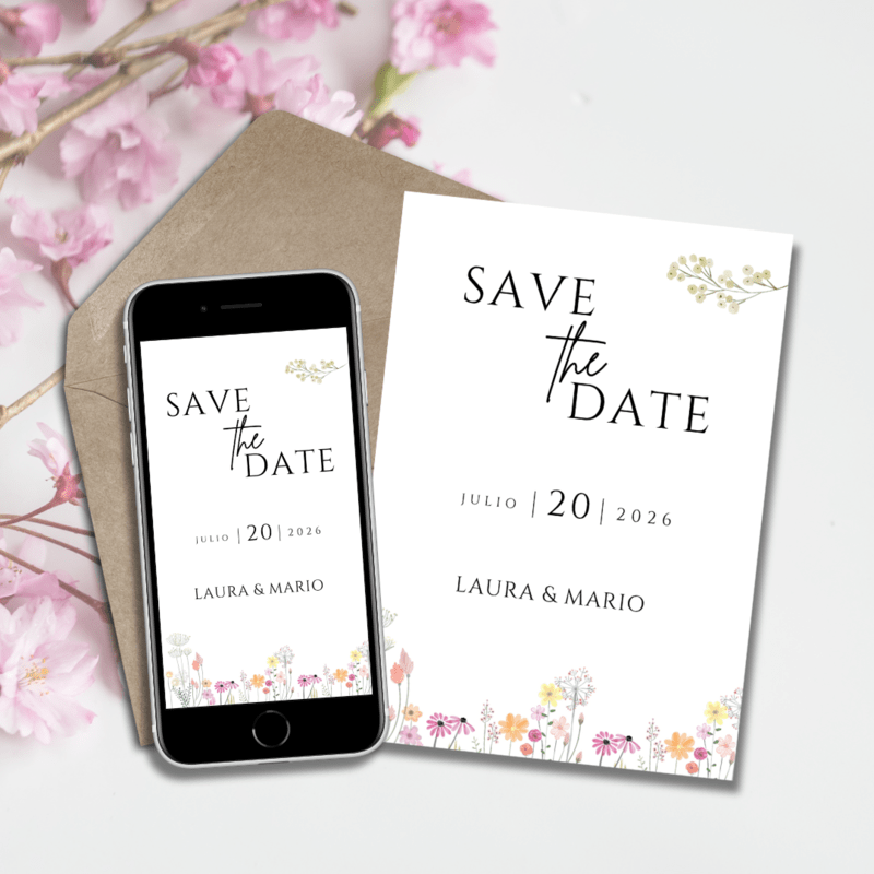 flower Save The Date