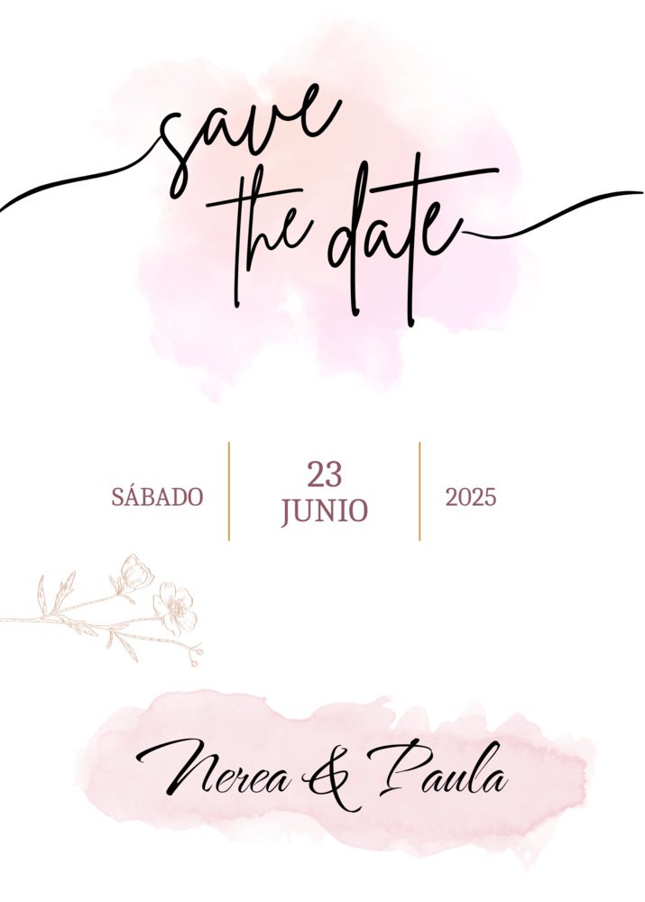 Save the Date: Aquarelle
