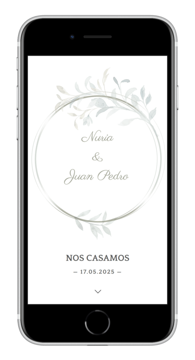 Invitación digital de boda classic personalizada 1