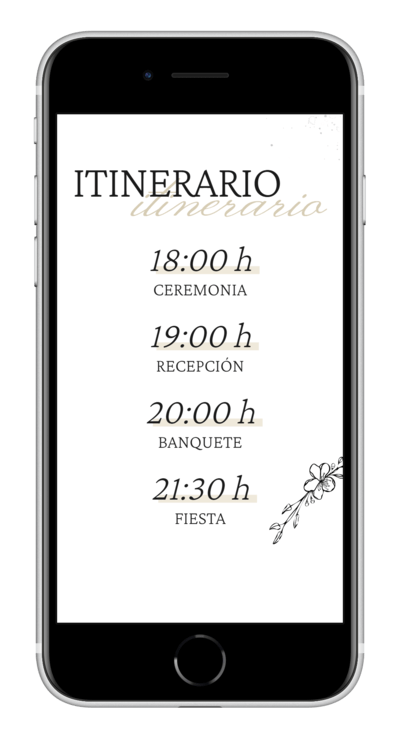 Invitación digital de boda elegant personalizada 5