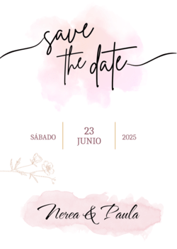 pink Save The Date thumbnail