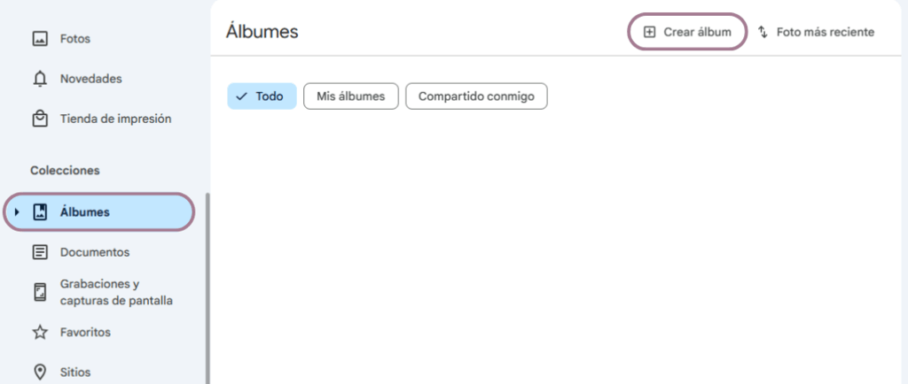 Google Photos Web - Step 2