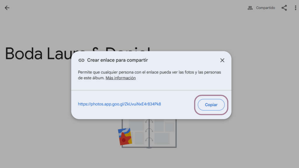 Google Photos Web - Step 5