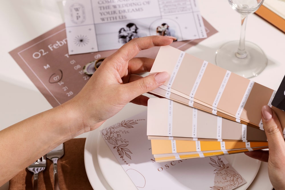 Paleta de colores para boda