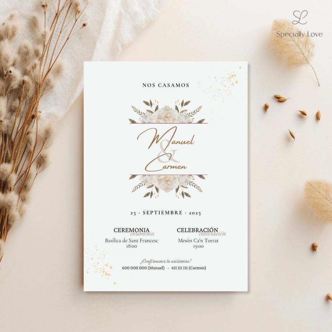 Invitación de Boda Digital Elegant - Sofisticación y Estilo, image size:1080x1080
