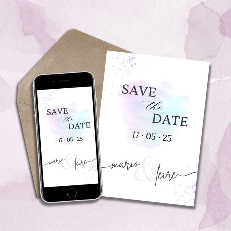 Save The Date Aquarelle