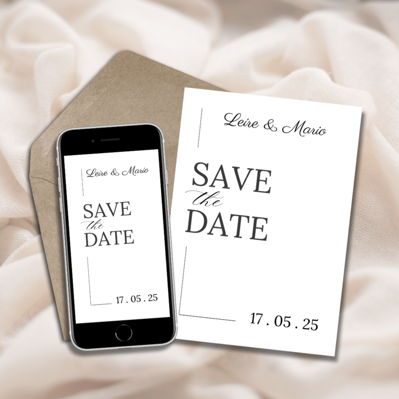Save The Date Blackline