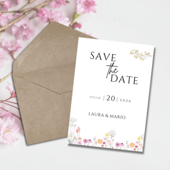 flower Save The Date