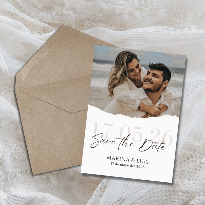 sepia Save The Date