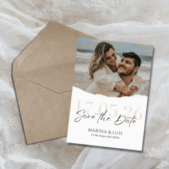 sepia Save The Date