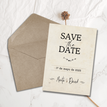 vintage Save The Date