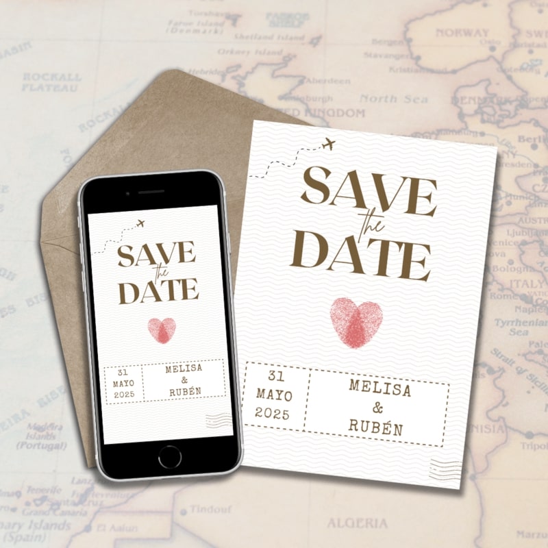 Save The Date Wanderlust